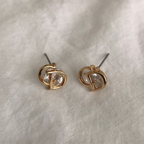 CD designer inspired fashion earrings